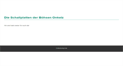 Desktop Screenshot of onkelzvinyl.de