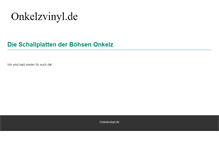 Tablet Screenshot of onkelzvinyl.de